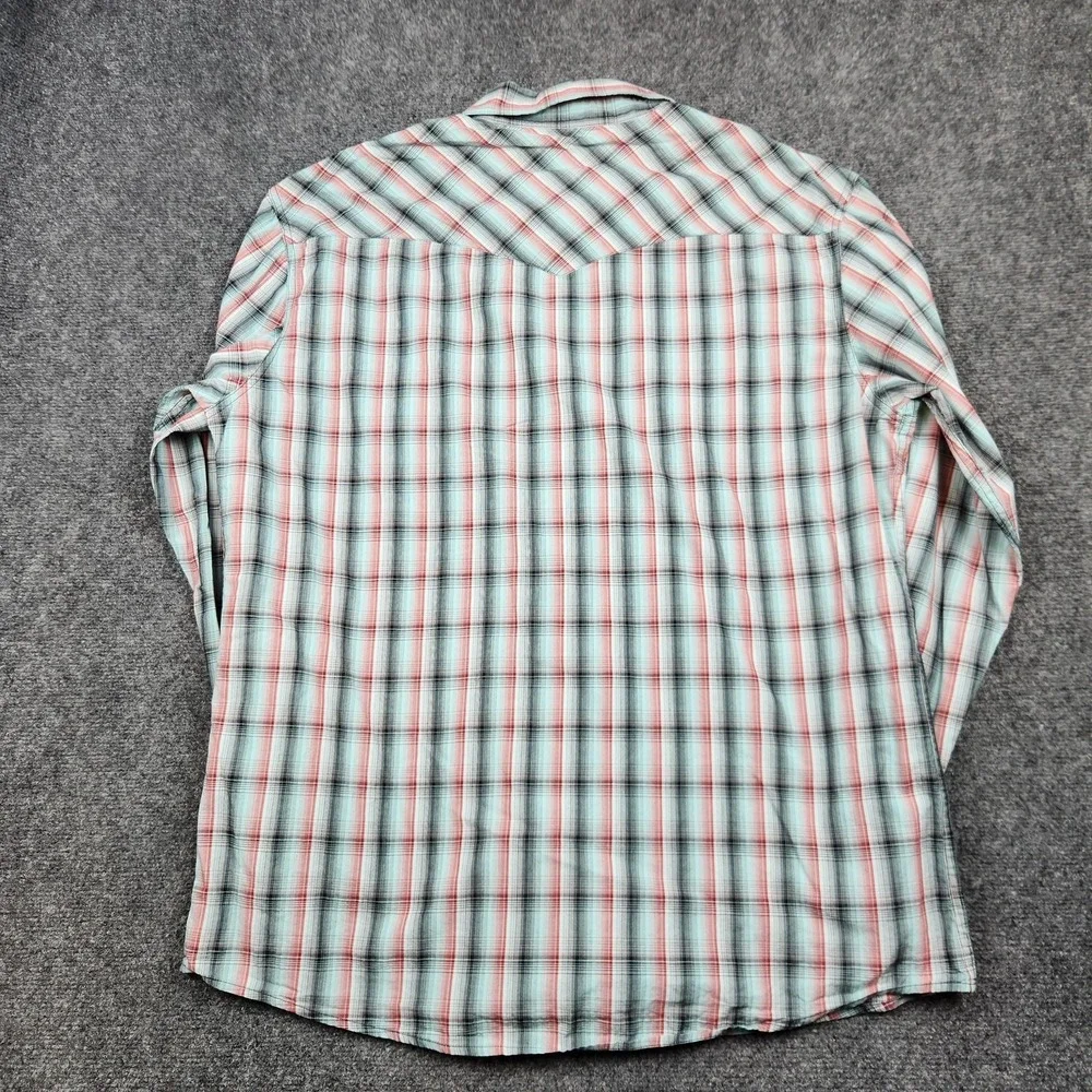 Cinch‎ Modern Fit Shirt Mens 2XL Plaid Western Pearl Snap Long Sleeve Cowboy